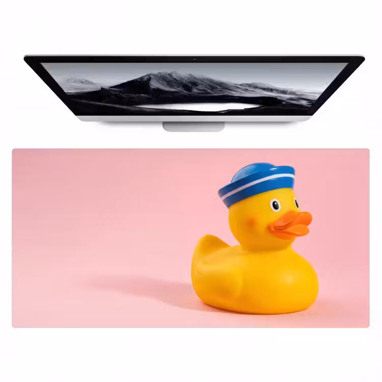Matroos - Eend - Roze Muismat XXL klein -zzz3d