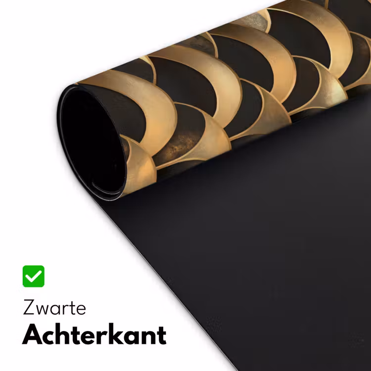 Schubben - Structuur - Goud Muismat XXL klein 681 -sfeer2