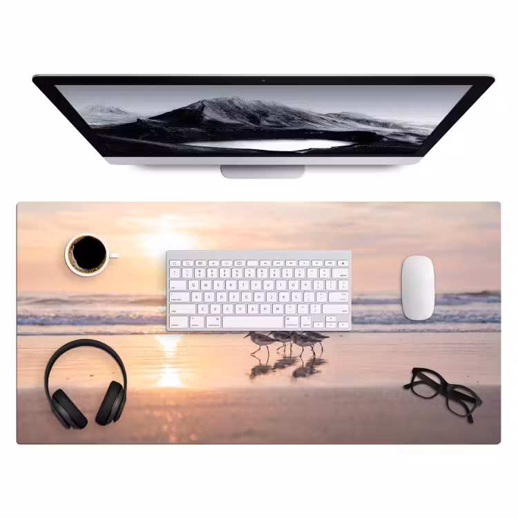 Zee - Vogels - Strand Muismat XXL klein -3d