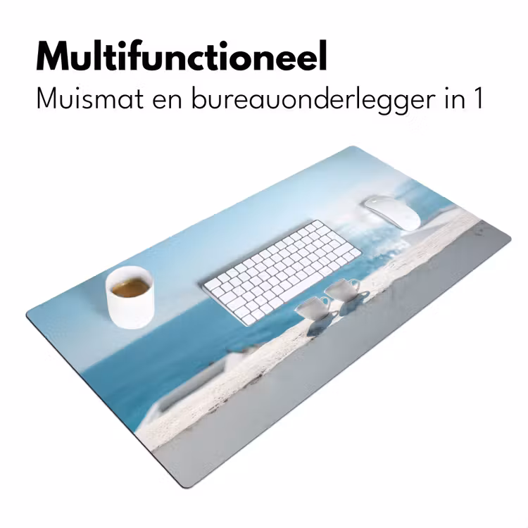 Zee - Koffiekopjes - Zomers Muismat XXL klein -sfeer4