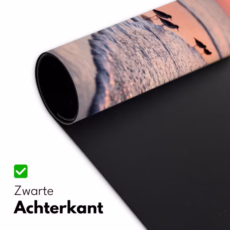 Meeuwen - Strand - Zee - Roze Muismat XXL klein -sfeer2