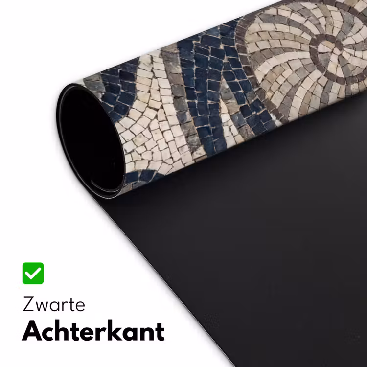 Zeeleven - Mozaïek - Kunst - Vintage - Beige Muismat XXL klein -sfeer2