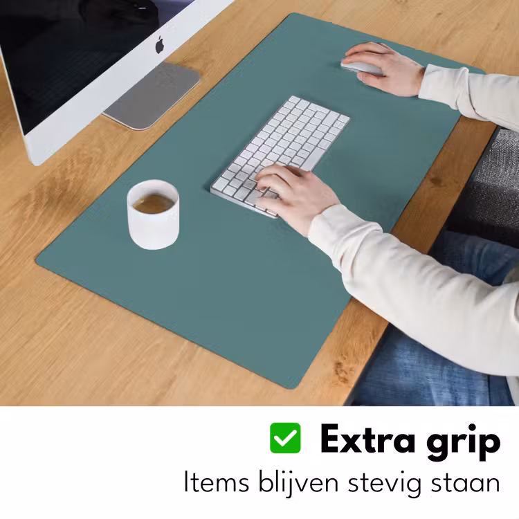 Serene - Teal - Blauw Muismat XXL klein 681 -sfeer3