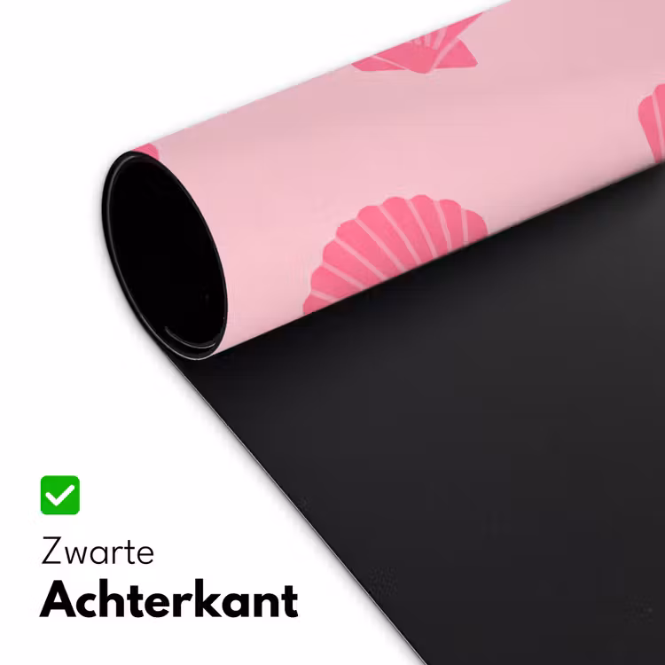 Schelp - Patroon - Zee - Modern - Roze Muismat XXL klein -sfeer2