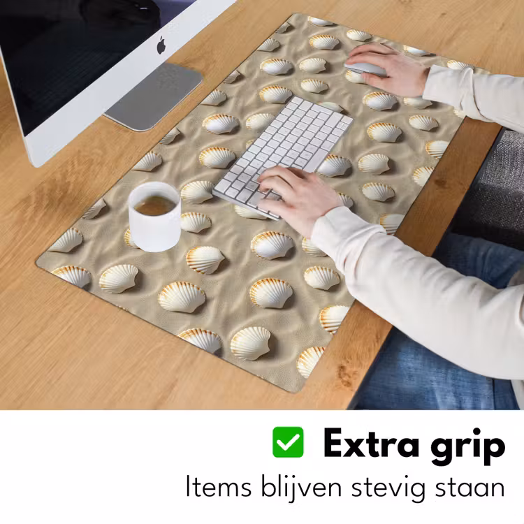 Schelpen - Zand - Maritiem Muismat XXL klein 681 -sfeer3