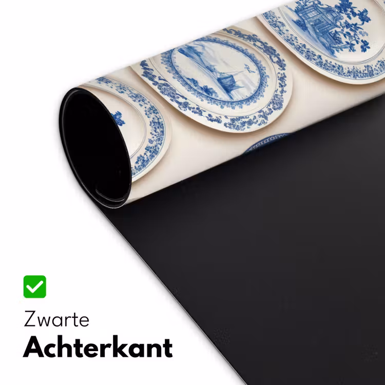 Borden - Bomen - Planten - Blauw Muismat XXL klein 681 -sfeer2