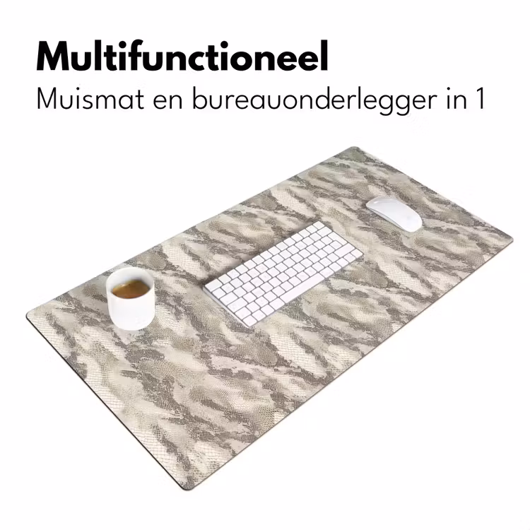 Slang - Patroon - Taupe Muismat XXL klein 681 -sfeer4