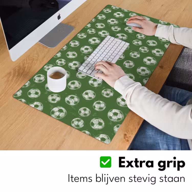 Voetbal - Sport - Groen Muismat XXL klein 681 -sfeer3