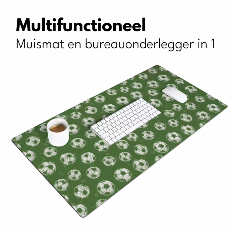 Voetbal - Sport - Groen Muismat XXL klein 681 -sfeer4