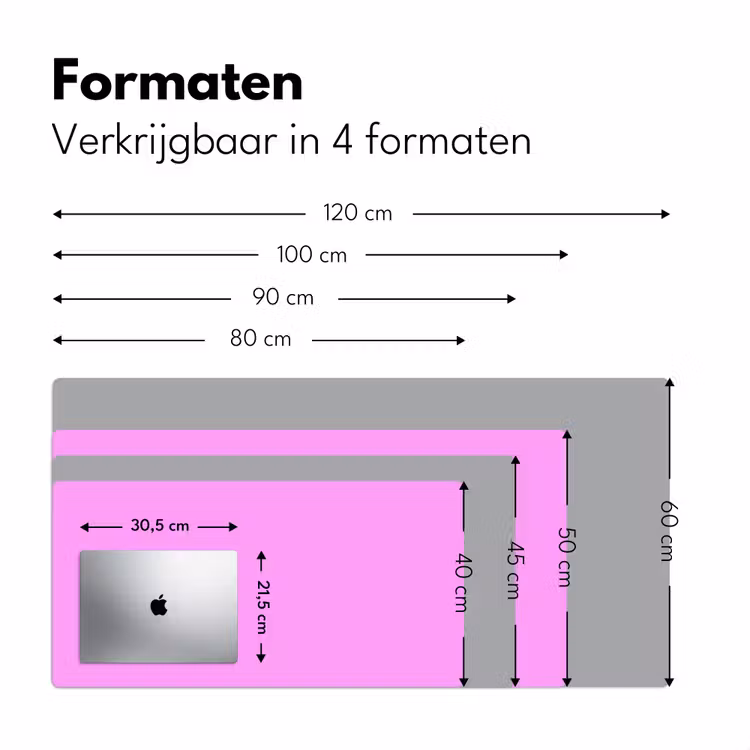 Soft - Lavender - Roze Muismat XXL klein 681 -sfeer5
