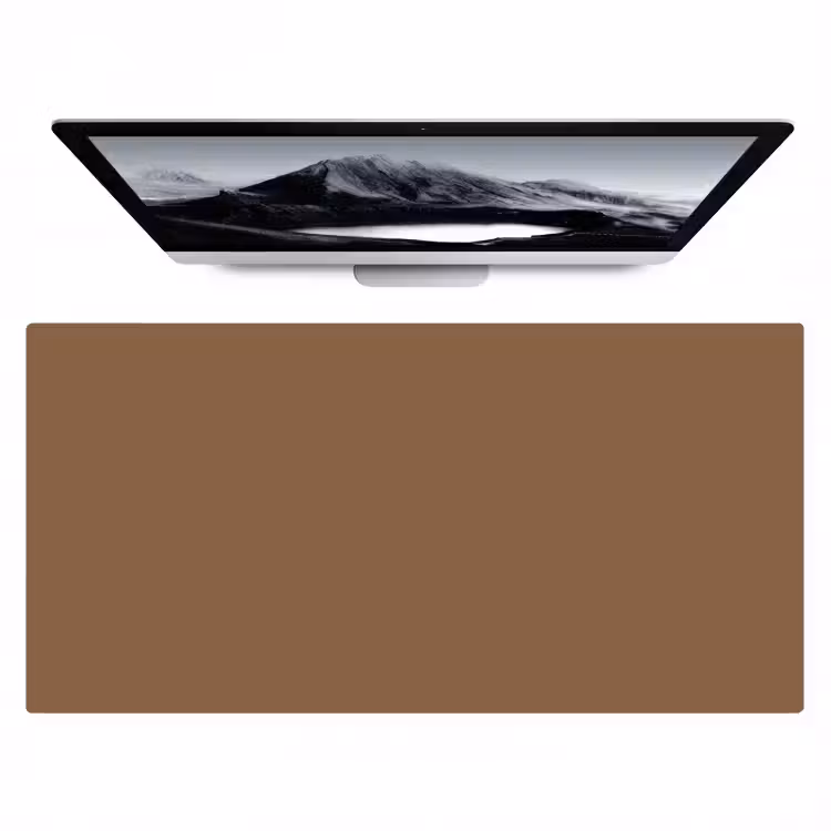 Soft - Walnut - Bruin Muismat XXL klein 681 -zzz3d