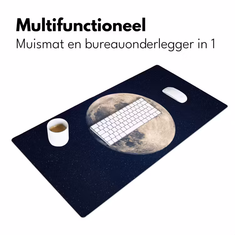 Ruimte - Maan - Kosmos Muismat XXL klein -sfeer4
