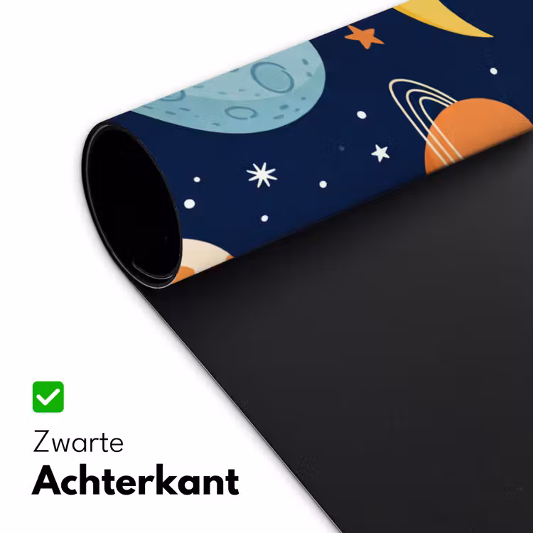 Ruimte - Planeten - Kleurrijk Muismat XXL klein -sfeer2