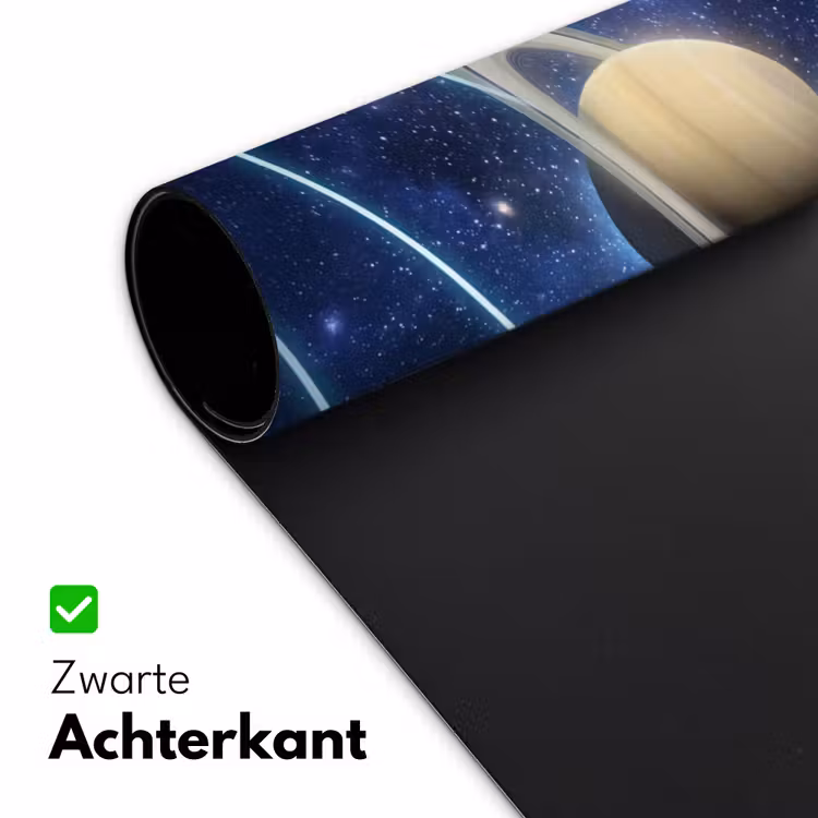 Ruimte - Zonnestelsel - Blauw Muismat XXL klein -sfeer2