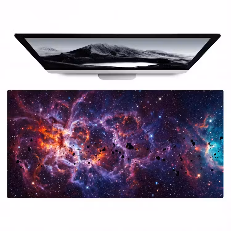 Space - Stars - Abstract - Colorful Muismat XXL klein -zzz3d