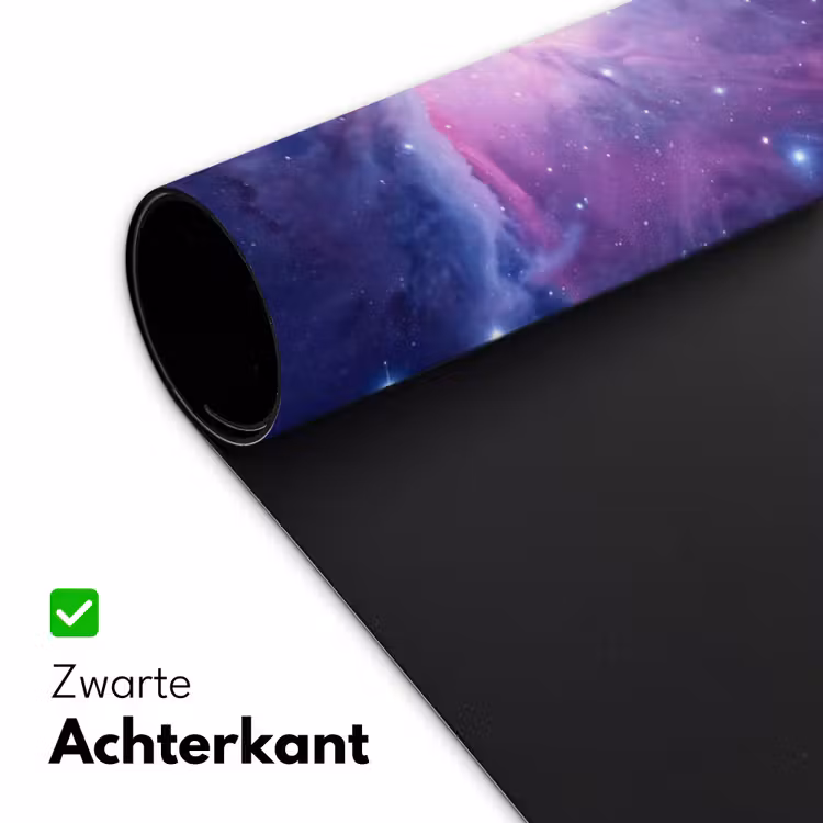 Ruimte - Sterren - Kleurrijk Muismat XXL klein -sfeer2