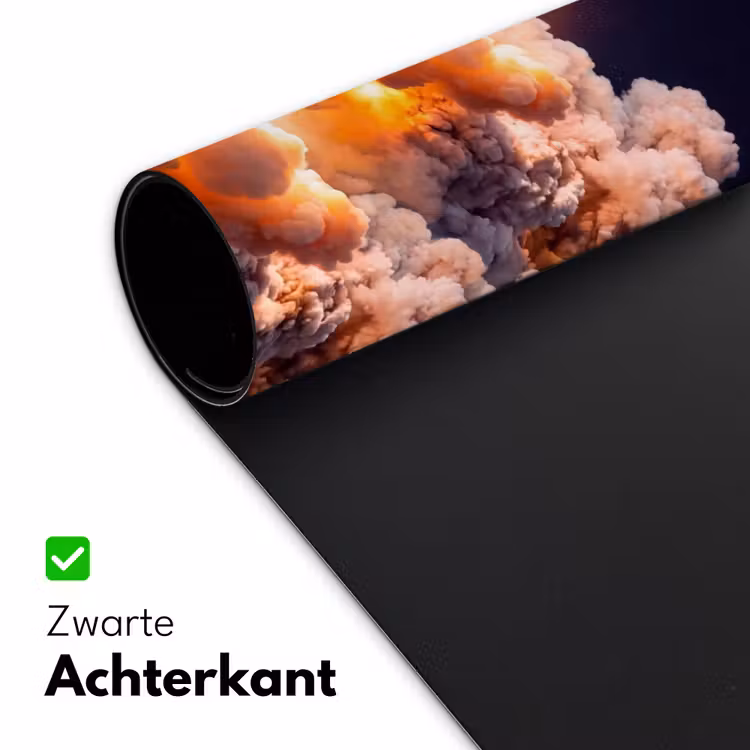 Desk Mat - Spacecraft - Launch - Stars - Ruimtevaartuig - Lancering - Sterren Muismat XXL klein