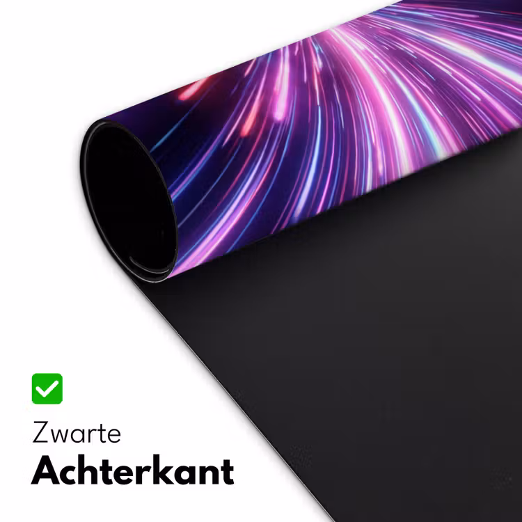 Lichtsnelheid - Ruimte - Roze - Paars Muismat XXL klein -sfeer2