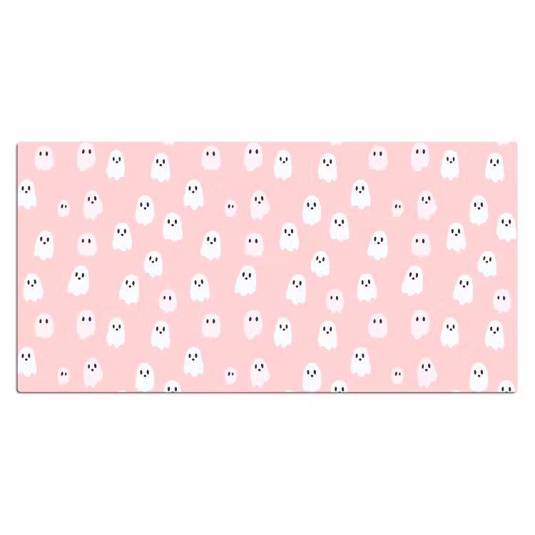 Spookjes - Patroon - Roze Muismat XXL klein 681 -3d_leeg