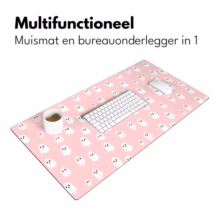 Spookjes - Patroon - Roze Muismat XXL klein 681 -sfeer4