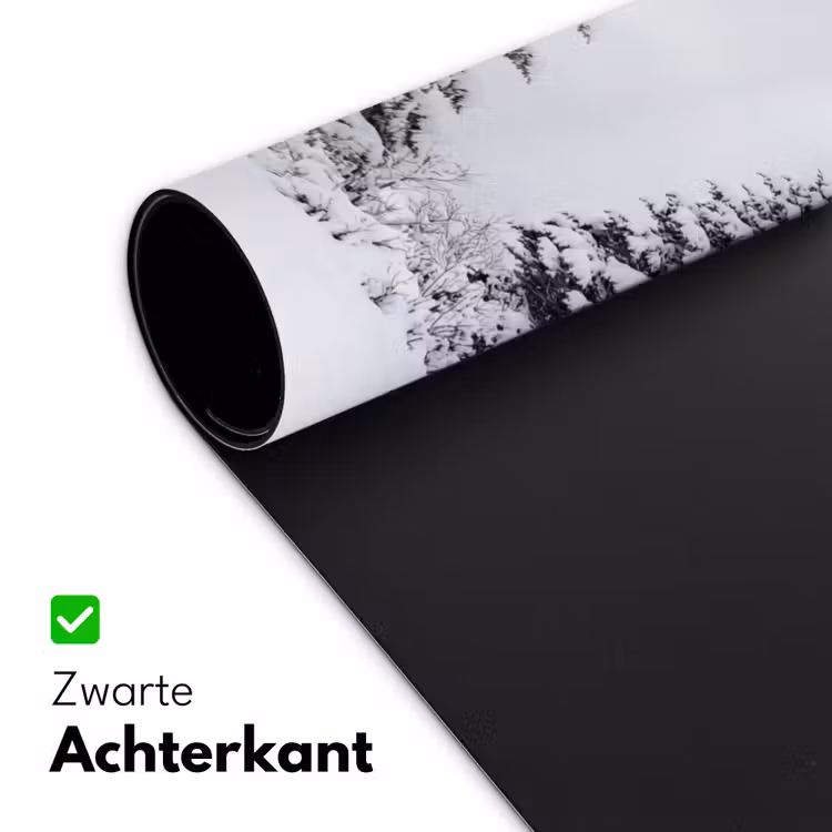 Fijnsparren - Sneeuw - Winter - Landschap - Stilte Muismat XXL klein -sfeer2
