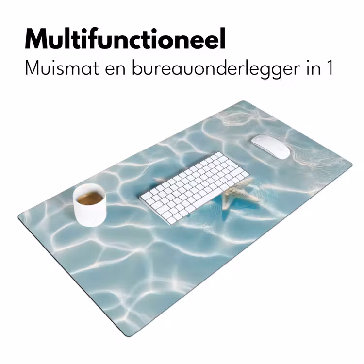 Zeesterren - Golvend water - Rustgevend Muismat XXL klein -sfeer4