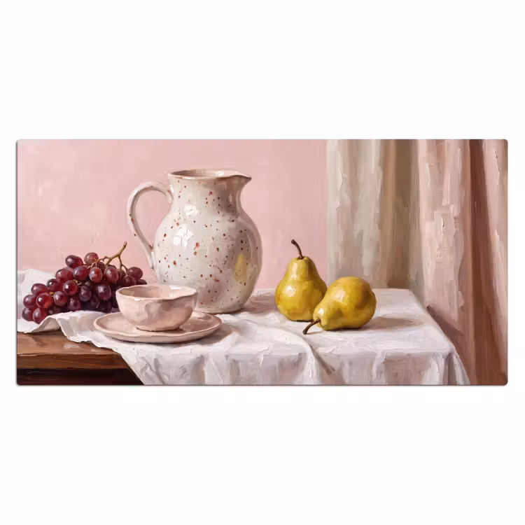 Desk Mat - Still Life - Fruit - Pink - Stilleven - Fruit - Roze Muismat XXL klein