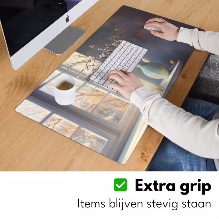 Stilleven - Vaas - Paastak Muismat XXL klein -sfeer3