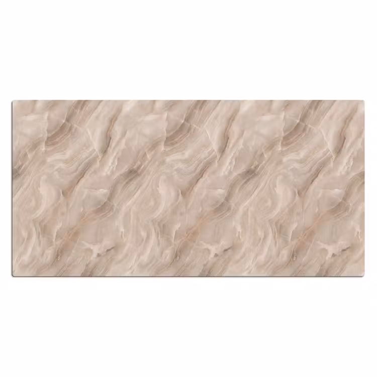 Steen - Golvend - Abstract - Beige Muismat XXL klein -3d_leeg