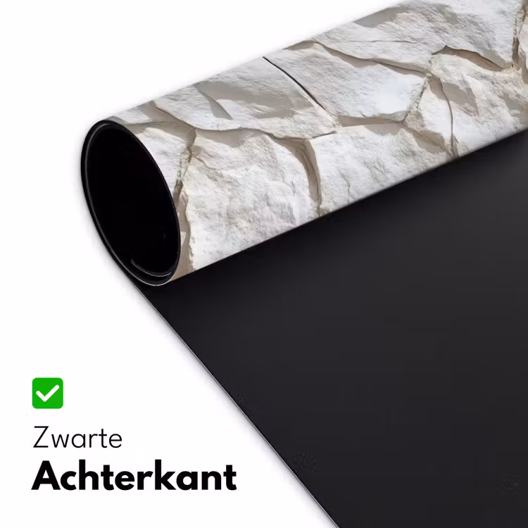 Structuur - Rots - Wit Muismat XXL klein 681 -sfeer2
