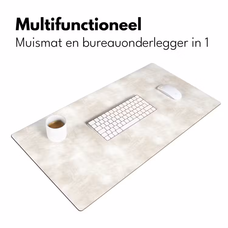 Subtiel - Structuur - Beige Muismat XXL klein 681 -sfeer4