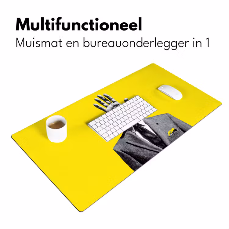 Pak - Hand - Geel Muismat XXL klein -sfeer4