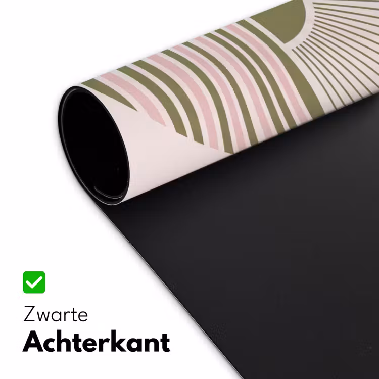 Zon - Zee - Abstract - Modern - Roze Muismat XXL klein -sfeer2