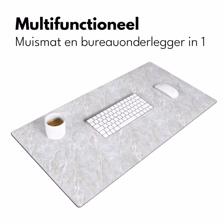 Oppervlakte - Textuur - Grijs Muismat XXL klein 681 -sfeer4