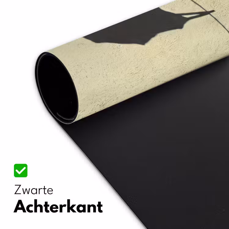 Badpak - Schaduw - Muur - Zomer - Minimalistisch Muismat XXL klein -sfeer2