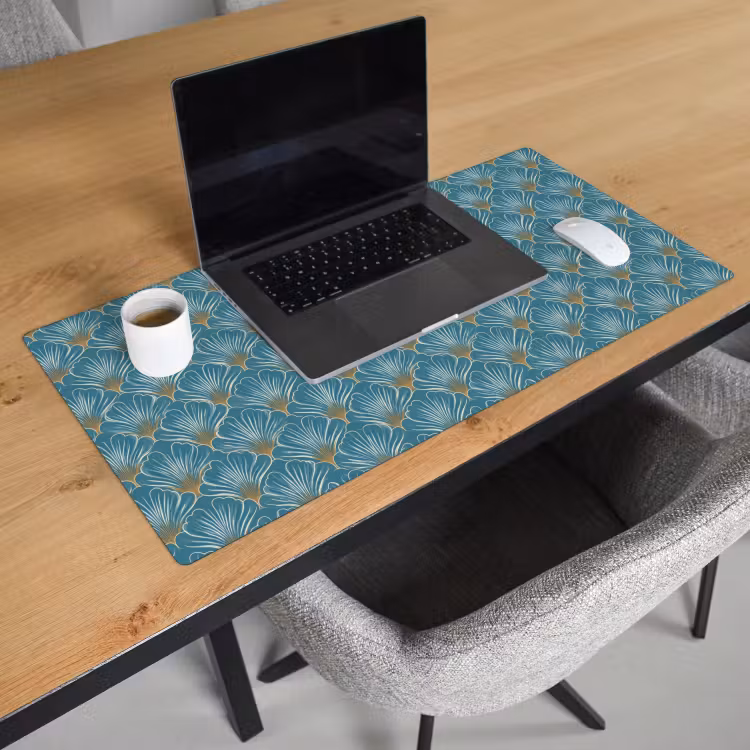 Symmetrisch - Patroon - Blauw Muismat XXL klein 681 -sfeer1