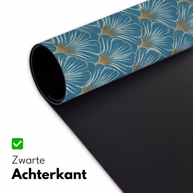Symmetrisch - Patroon - Blauw Muismat XXL klein 681 -sfeer2