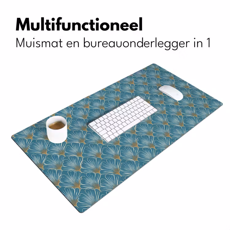 Symmetrisch - Patroon - Blauw Muismat XXL klein 681 -sfeer4