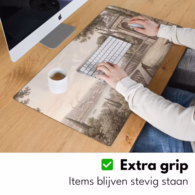 Terras - Stad - Uitzicht - Rivier Muismat XXL klein -sfeer3