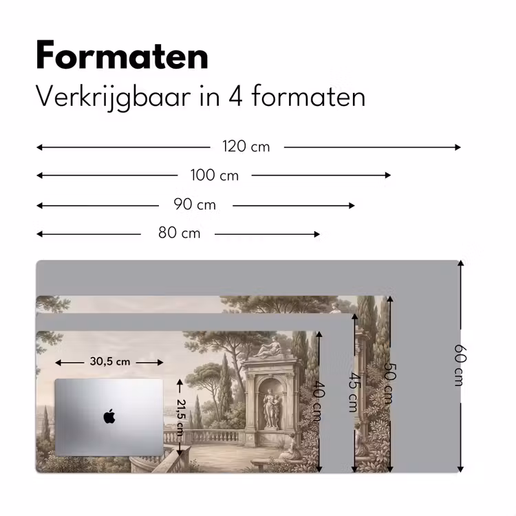 Terras - Stad - Uitzicht - Rivier Muismat XXL klein -sfeer5