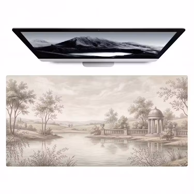 Terras - Water - Natuur - Landschap Muismat XXL klein -zzz3d