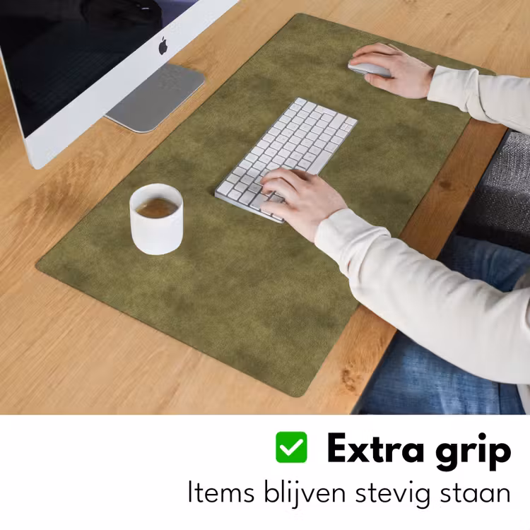 Textuur - Abstract - Groen Muismat XXL klein 681 -sfeer3