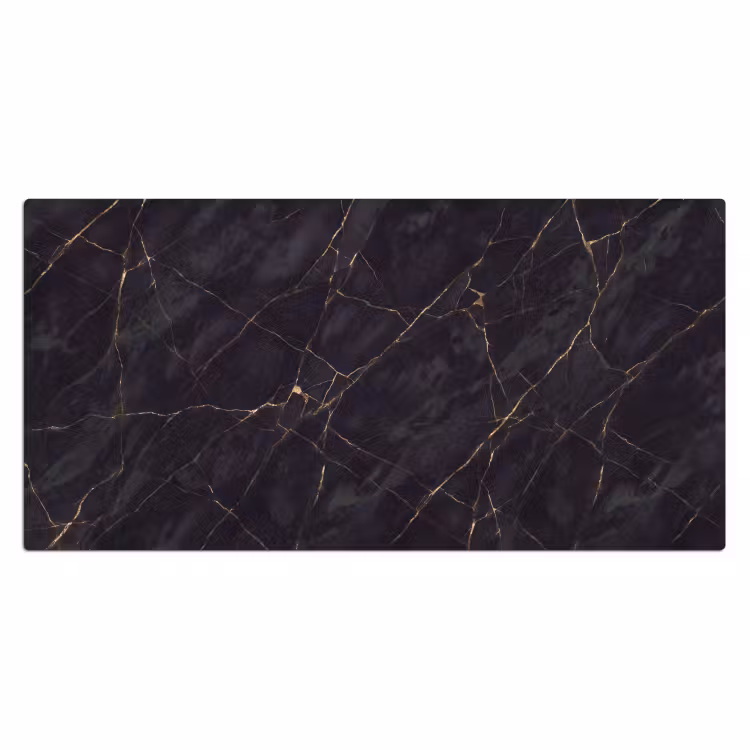 Textuur - Gouden lijnen - Abstract - Modern - Zwart Muismat XXL klein -3d_leeg