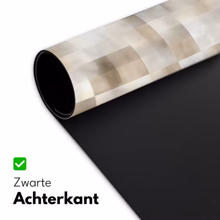 Textuur - Linnen - Beige Muismat XXL klein 681 -sfeer2