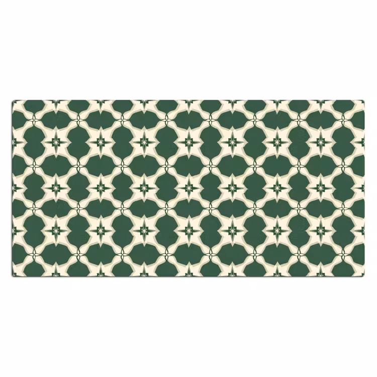 Tegel - Klassiek - Groen Muismat XXL klein 681 -3d_leeg