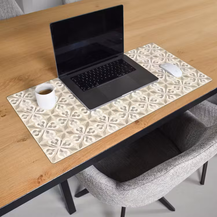 Tegel - Motief - Beige Muismat XXL klein 681 -sfeer1