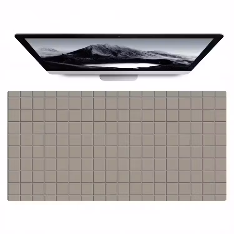 Tegel - Patroon Kiezel - Grijs Muismat XXL klein 681 -zzz3d
