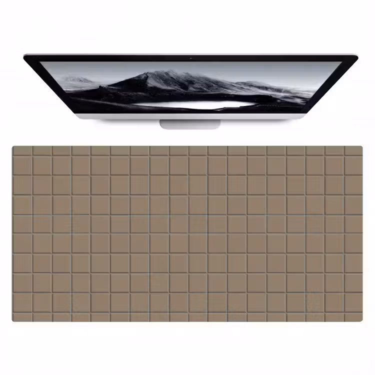 Tegel - Patroon - Taupe Muismat XXL klein 681 -zzz3d