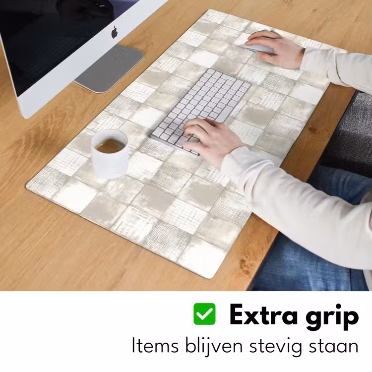 Tegel - Patroon - Verweerd Muismat XXL klein 681 -sfeer3