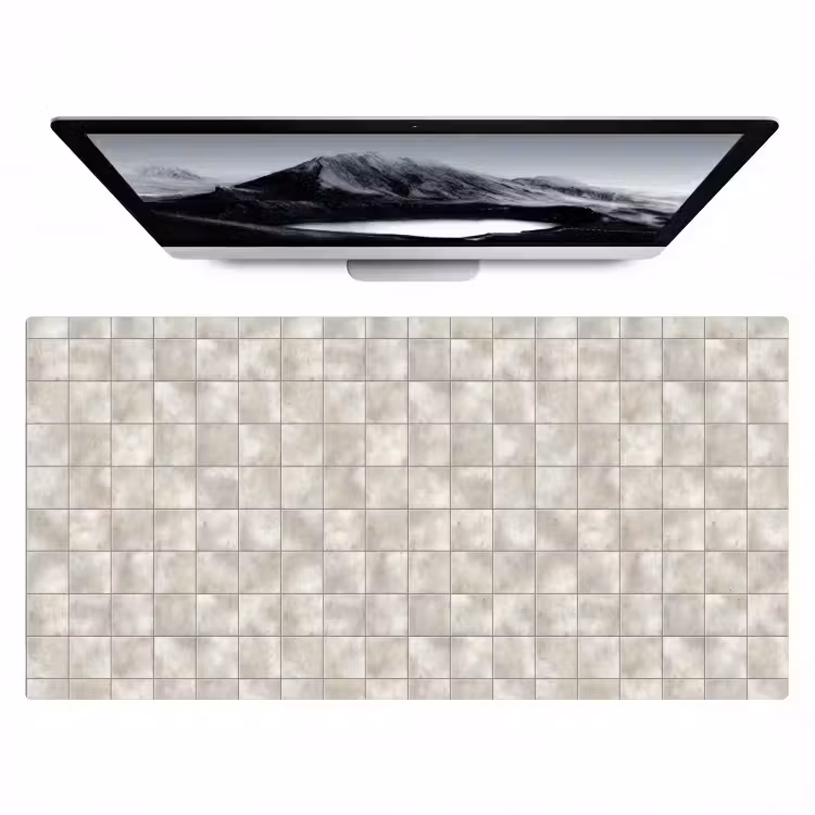 Tegels - Natuurlijk - Grijs Muismat XXL klein 681 -zzz3d